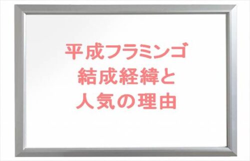 平成フラミンゴの結成経緯は？にことりほの人気の理由と夢は？