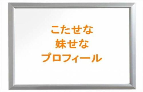 こたせなの妹せなの本名やプロフィールは？現在の彼氏は？