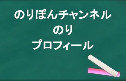 のりぽんチャンネルののりの本名やプロフィールは？病気とは？