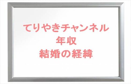 てりやきチャンネルの年収は？結婚の経緯や過去の炎上とは？