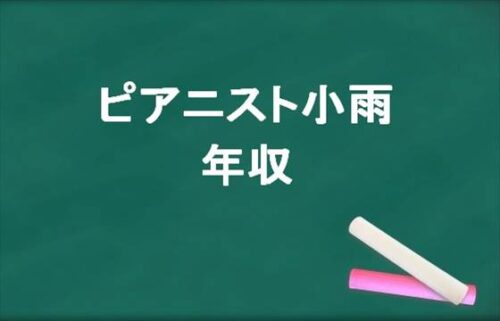 ピアニスト小雨の年収は？グッズや所属事務所は？人気の理由は？