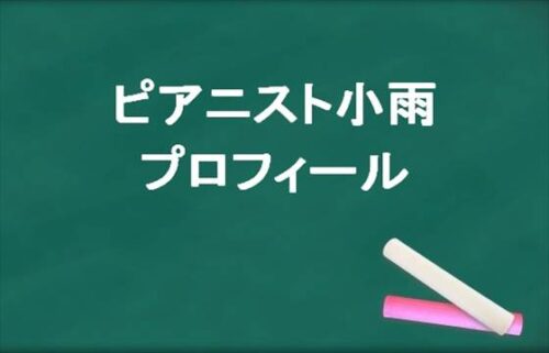 ピアニスト小雨の本名やプロフィールは？彼氏や過去の経歴は？