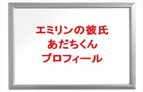 エミリンの彼氏あだちのプロフィールや会社は？出会いやSNSは？