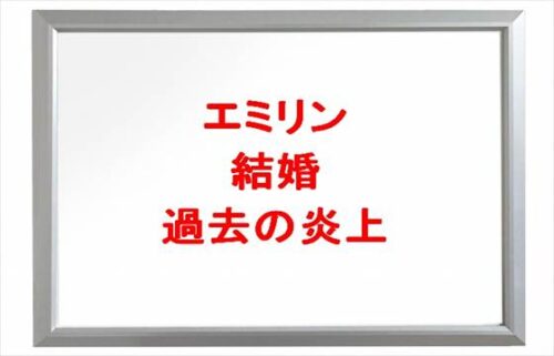 エミリンの結婚はいつ？元彼や過去の炎上や人気の理由は？