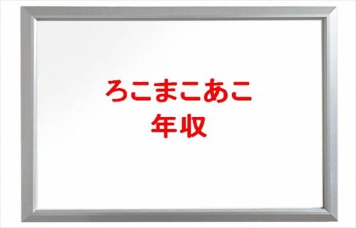 ろこまこあこの年収や収入源は？所属事務所や両親や炎上は？