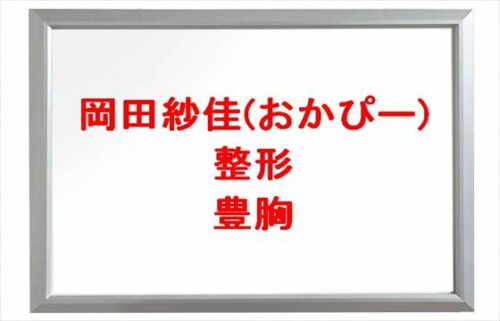 岡田紗佳(おかぴー)の整形や豊胸は本当？炎上原因や人気の理由は？