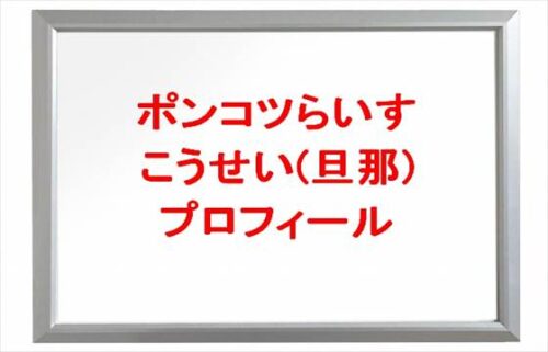 ポンコツらいすのこうせい(旦那)の本名やプロフィールは?病気やSNSは?