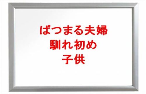ばつまる夫婦の馴れ初めや子供は？離婚原因や年収は？