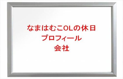 なまはむこOLの休日の本名や年齢やプロフィールは?彼氏や会社やSNSは?