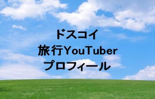 ドスコイ(旅行YouTuber)は何者？年齢や本名やプロフィールは？結婚や彼氏やSNSは？