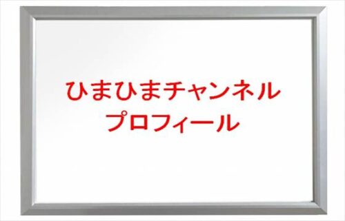 ひまひまチャンネルは何者？高校や大学は？年齢や本名やプロフィールは？彼氏やSNSは？