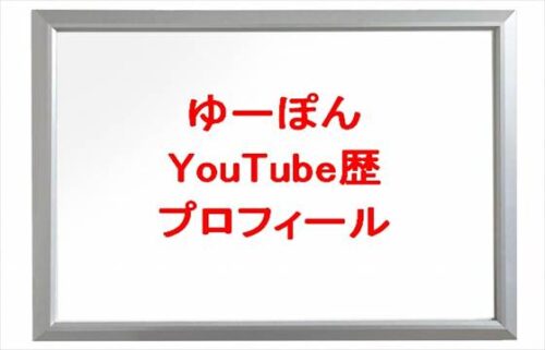 ゆーぽんのYouTube歴は?年齢や本名やプロフィールは?結婚や彼氏やSNSは?