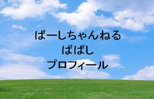 ばーしちゃんねるのばばしは何者？年齢や本名やプロフィールは？結婚や彼氏やSNSは？