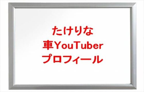 たけりな(車YouTuber)は何者で素顔は？年齢や本名やプロフィールは？結婚や彼氏やSNSは？
