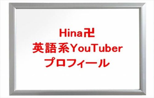 Hina卍(英語系YouTuber)は何者で元ヤンキー?年齢や本名やプロフィールは?結婚や彼氏やSNSは?