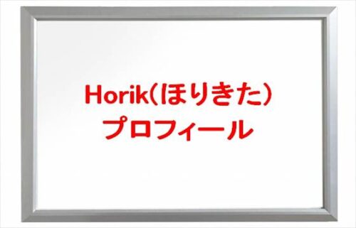 Horik(YouTuber)の堀北は何者?年齢や本名やプロフィールは?結婚や彼氏やSNSは?